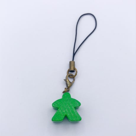木製ミープルストラップ(Green)