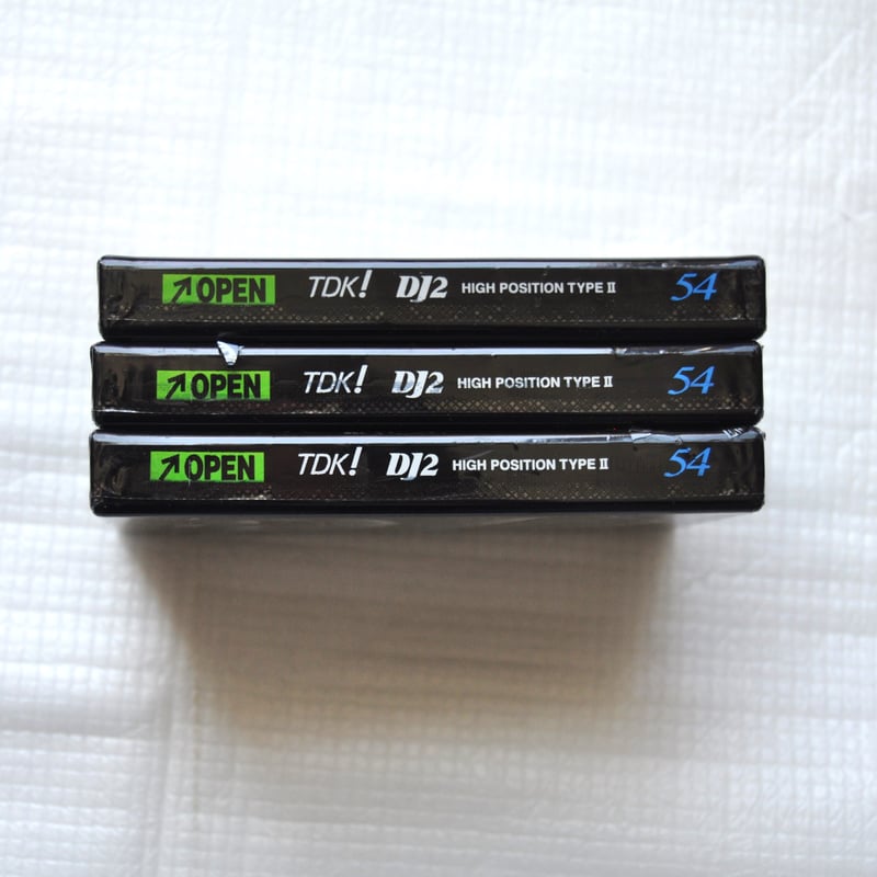 TDK テープ - DJ2 54, 3本セット HIGH POSITIONⅡ オリジナル セロ