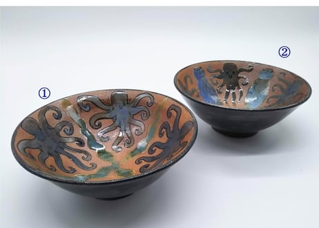 【okapi pottery】ボウル・タコ（086-2）