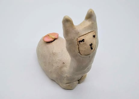 【黒田理恵】動物花器・アルパカ（023k-23）