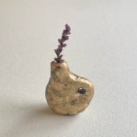 【ふくださちこ】粘土マグネット・花瓶（113-4③）