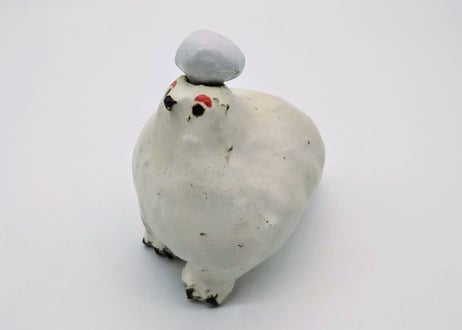 【黒田理恵】動物花器・ライチョウ（023k-21）