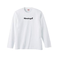 長袖Tシャツ「Minnatogolf」 ホワイトor ブラック