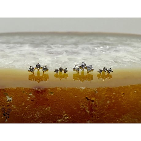 Muse(1mm Gemx3)(1.5mm Gemx3)-18K&14K(YG)(WG)/CZ