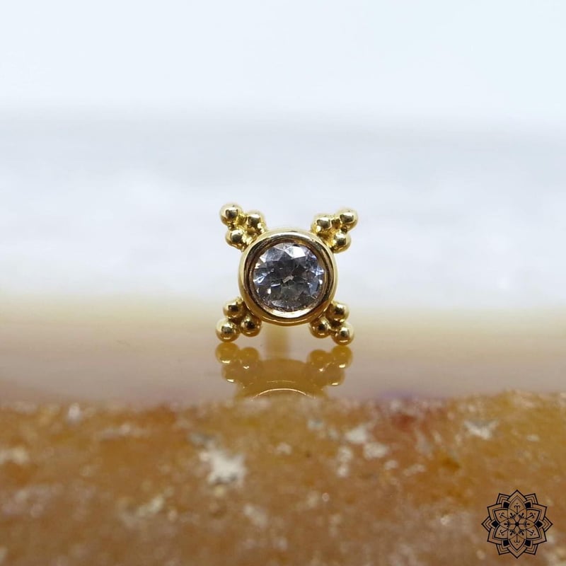 Mini Kandy 6mm(3mm bezel)-18K(YG)(WG)/CZ | GLAS