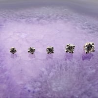 Round prong 1.5mm/1.75mm/2mm/2.5mm/3mm-14K(YG)/DIAMOND VS