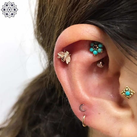 Moon(3mm)&(3.5mm)-14K(YG)(RG)(WG)