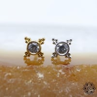 Mini Kandy 6mm(3mm bezel)-18K(YG)(WG)/CZ