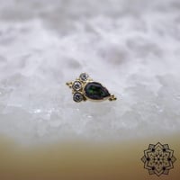 Sarai Pear-18K(YG)/Mystic Topaz & CZ