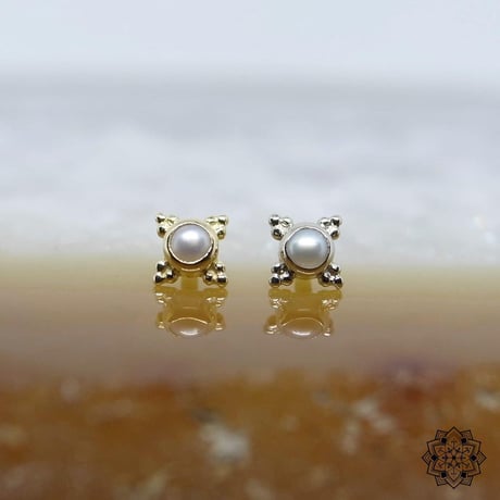 Mini kandy 5mm(2mm bezel)-14K(YG)(WG)18K(RG)/Pearl