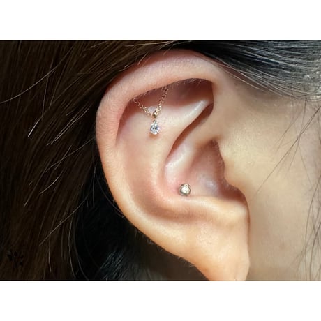 Glide(short)&(long)-14K(YG)/CZ