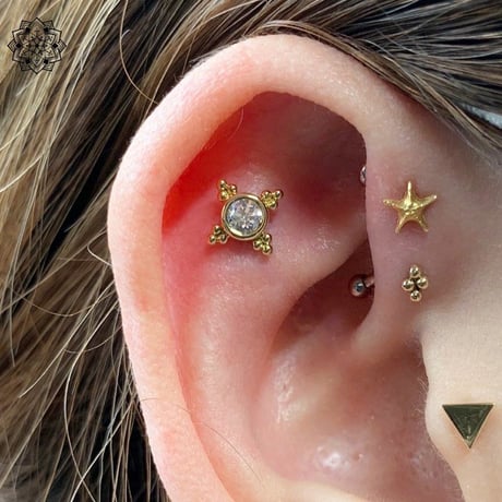 Mini Kandy 6mm(3mm bezel)-18K(YG)(WG)/CZ