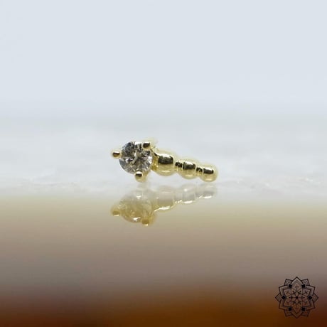 Glow Worm-18K(YG)(RG)(WG)/CZ