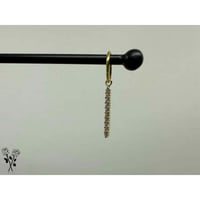 LINEAR 10 PRONG CHARM-14K(YG)/CZ