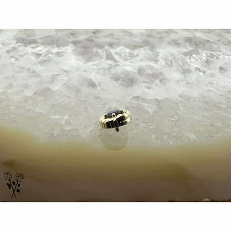 Chrysopoeia-14K(YG)/Black CZ