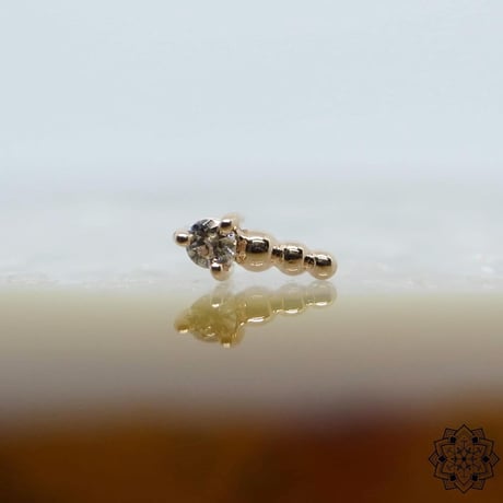 Glow Worm-18K(YG)(RG)(WG)/CZ