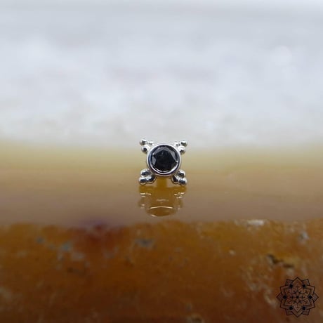 Mini Kandy(5mm)-18K(WG)/BLACK DIAMOND