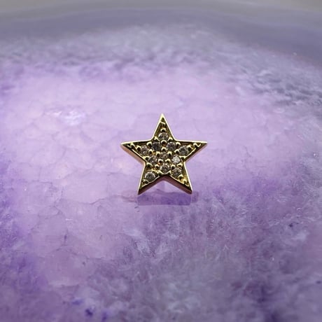 Micro Pave Star-18K&14K(YG)(WG)
