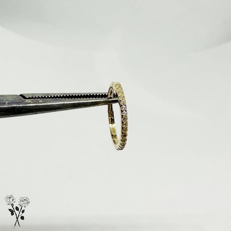Telesto-18K(YG)(WG) /CZ-内径7/16”(11mm)