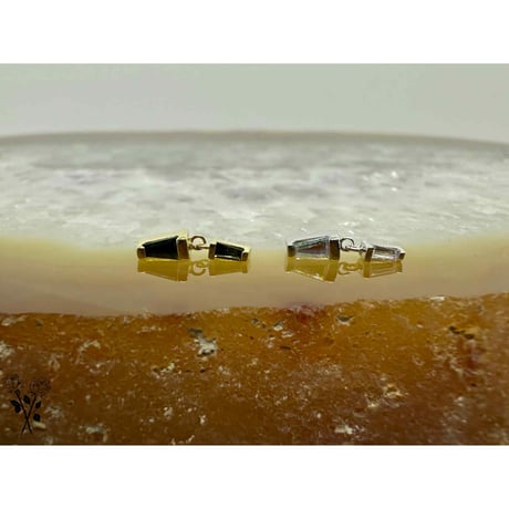 Duality-14K(YG)(WG)/GREEN TOURMALINE & MERCURY MIST→CZ