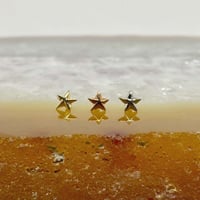 Beveled Star-14K(YG)(RG)(WG)