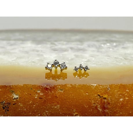 Muse(1mm Gemx3)(1.5mm Gemx3)-18K&14K(YG)(WG)/CZ