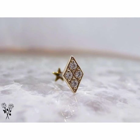 Diamond 4 Stone-14K(YG)(WG)/CZ