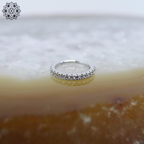 Telesto-18K(YG)(WG) /CZ-内径1/4”(6.4mm)