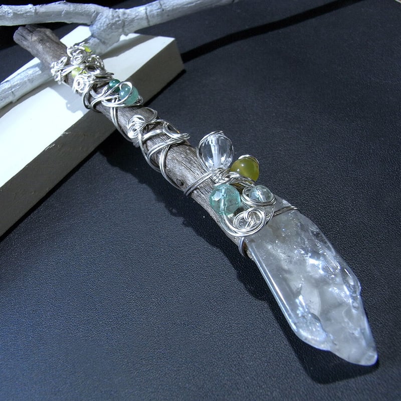 ヒーリングワンド　カーヴィング　クリスタル　法具　手彫り ヒーリングワンド カーヴィング クリスタル 法具 手彫り