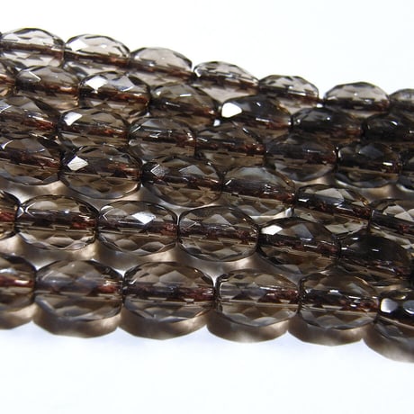 スモーキークォーツライスカット 8×6mm 一連約38cm