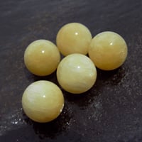 イエローカルサイト15mm（穴なし）1個