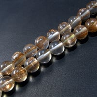 ラメ入りガラスビーズ 10mm 一連約38cm