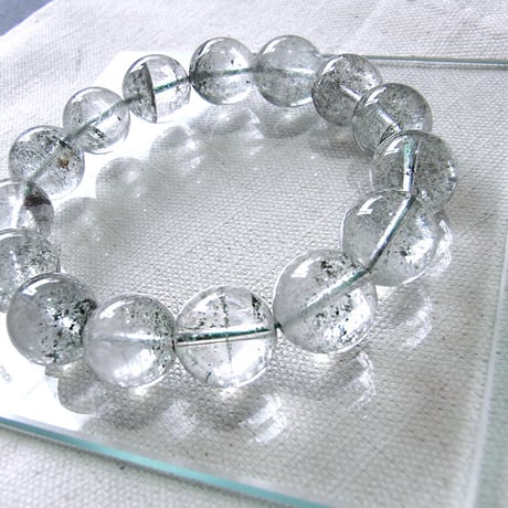 グリーンファントム14.5mm ブレスレット 15粒