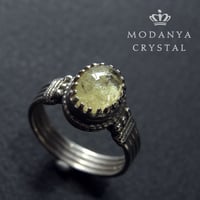 アグニゴールドダンビュライトのリング［スターリングシルバー］14（13号）