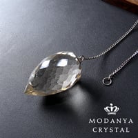 ブラジル産水晶・大きなドロップカット・ペンデュラム50