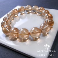 [beads553]ゴールデンオーラ12mm ブレスレット 16粒