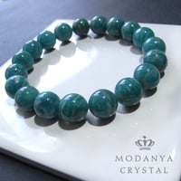 [beads555]ロシアンアマゾナイト10mm ブレスレット 19粒