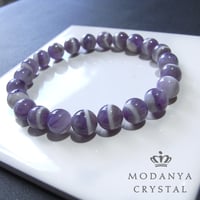 [beads565]ケープアメジスト8mm ブレスレット 23粒