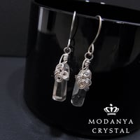 水晶ポイント（磨き）のピアス616