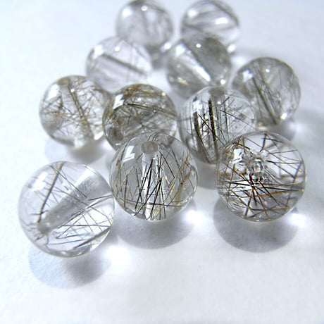 [beads254]シルバールチルクォーツAA 8mm 一個