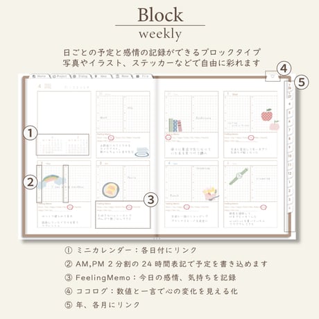 2026年4月始まりPREMIUM PLANNER[月曜始まり／週：ブロック／日：１DAY／色：マロン]
