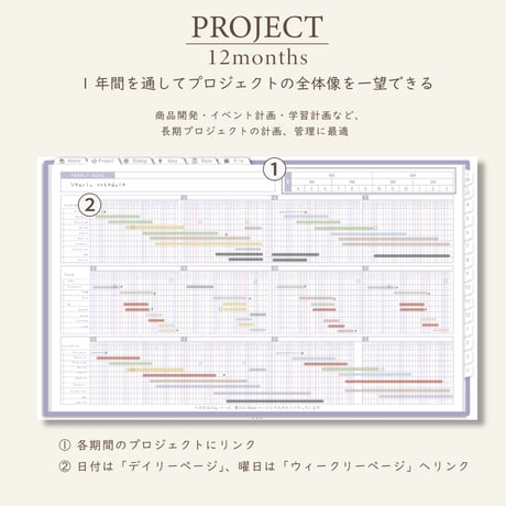 2026年4月始まりPREMIUM PLANNER[日曜始まり／週：レフト／日：１DAY／色：スミレ]