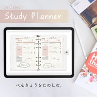 「Study Planner【Undated】」Color：Sunset Pink