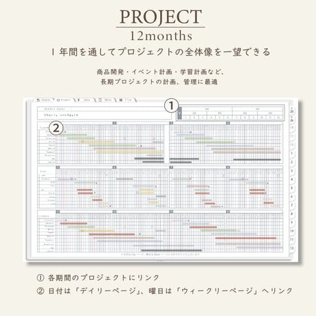 2026年1月始まりしごと手帳[日曜始まり／週：レフト／日：１DAY／色：スノー]