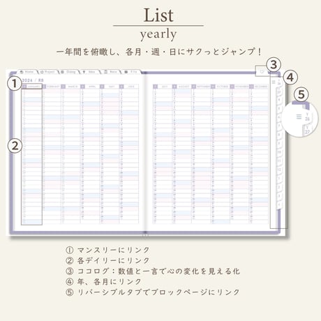 2026年4月始まりPREMIUM PLANNER[日曜始まり／週：バーチカル／日：１DAY／色：スミレ]