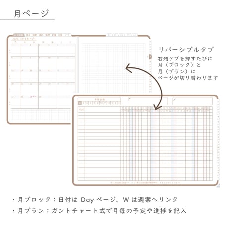 2026年度「ほけんしつ手帳」【週：バーチカル】【色：マロン】