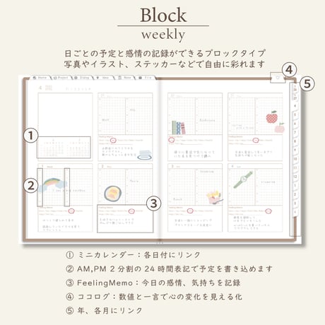 2026年4月始まりPREMIUM PLANNER[日曜始まり／週：ブロック／日：１DAY／色：マロン]