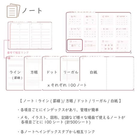 2026年度「ほけんしつ手帳」【週：週案タイプ】【色：サクラ】