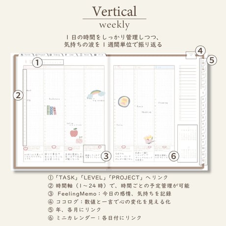 2026年1月始まりPREMIUM PLANNER[日曜始まり／週：バーチカル／日：１DAY／色：マロン]