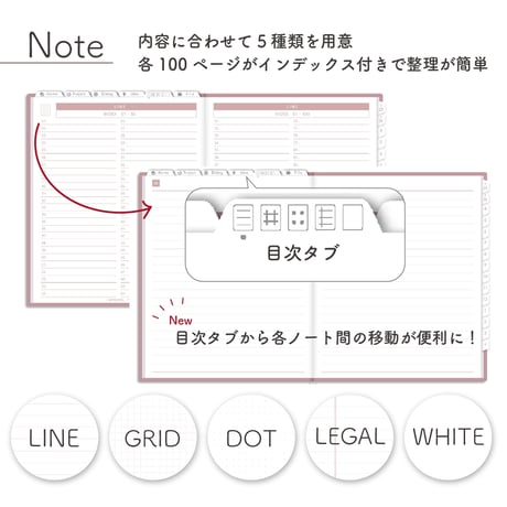 2025年4月始まりPREMIUM PLANNER[月曜始まり／週：ブロック／日：１DAY／色：サクラ]
